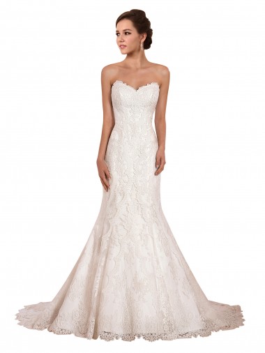 Shop Sweetheart Neckline Sexy Mermaid Lace Wedding Dress Ottawa