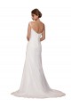 Shop V-Neck Sheath Chiffon Wedding Dress with Straps Ottawa