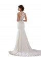 Shop Modern High Neck Sheath Wedding Dress with Lace Bodice Ottawa
