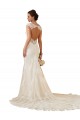 Shop Modern Chapel Train Sweetheart Mermaid Lace Wedding Dress with Keyhole Back Ottawa