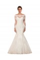 Shop Long Sleeves Mermaid Lace Wedding Dress with Illusion Back Ottawa