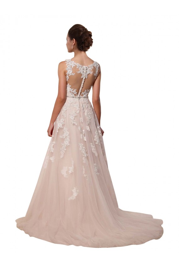 Shop Sweetheart A-Line Tulle Wedding Dress with Lace Illusion Back Ottawa