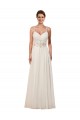 Shop Sweetheart A-Line Chiffon Wedding Dress with Beaded Shoulder Straps Ottawa