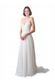 Shop Spaghetti Straps V-Neck A-Line Chiffon Beach Wedding Dress Ottawa