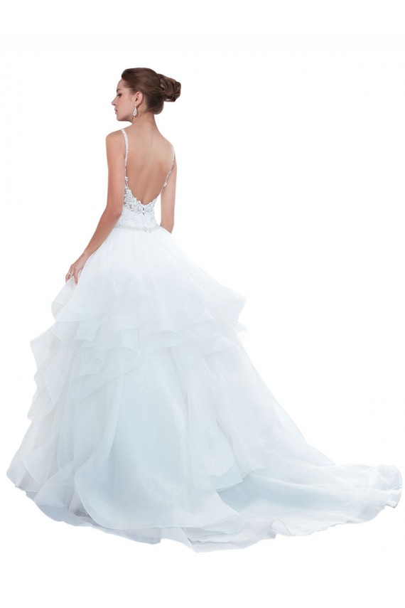Shop Spaghetti Straps Ball Gown Beach Wedding Dress with Lace Bodice Ottawa