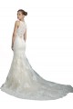 Shop Deep Illusion Neck Mermaid Tulle Beach Wedding Dress with All Over Lace Ottawa