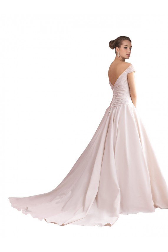Shop Off the Shoulder Sweetheart Ball Gown Satin Wedding Dress Ottawa