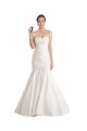 Shop Strapless Mermaid Ruched Satin Beach Wedding Dress with Low Back Ottawa