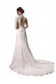 Shop Halter V-Neck Mermaid Lace Wedding Dress with Keyhole Back Ottawa