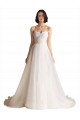 Shop Strapless Sweetheart Lace Bodice A-Line Organza Wedding Dress Ottawa