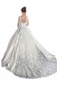 Shop Long Sleeves Illusion Neck A-Line Satin Wedding Dress with Lace Bodice Ottawa