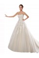 Shop Strapless Ball Gown Tulle Wedding Dress with Lace Cascades Ottawa