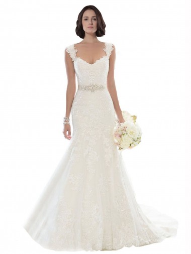 Shop Off the Shoulder Mermaid Lace Beach Wedding Dress with Beaded Belt Ottawa