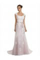 Shop Strapless Mermaid Tulle Lace Beach Wedding Dress with Belt Ottawa
