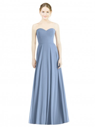 Shop Strapless Sweetheart Chiffon Bridesmaid Dress Ottawa
