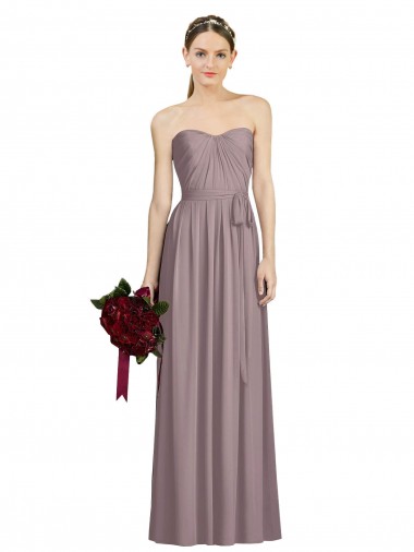 Shop Sweetheart Neckline Long Full Length Chiffon Bridesmaid Dress Ottawa