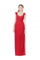 Shop Long Chiffon Bridesmaid Gown with Neckline Straps Ottawa