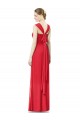 Shop Long Chiffon Bridesmaid Gown with Neckline Straps Ottawa