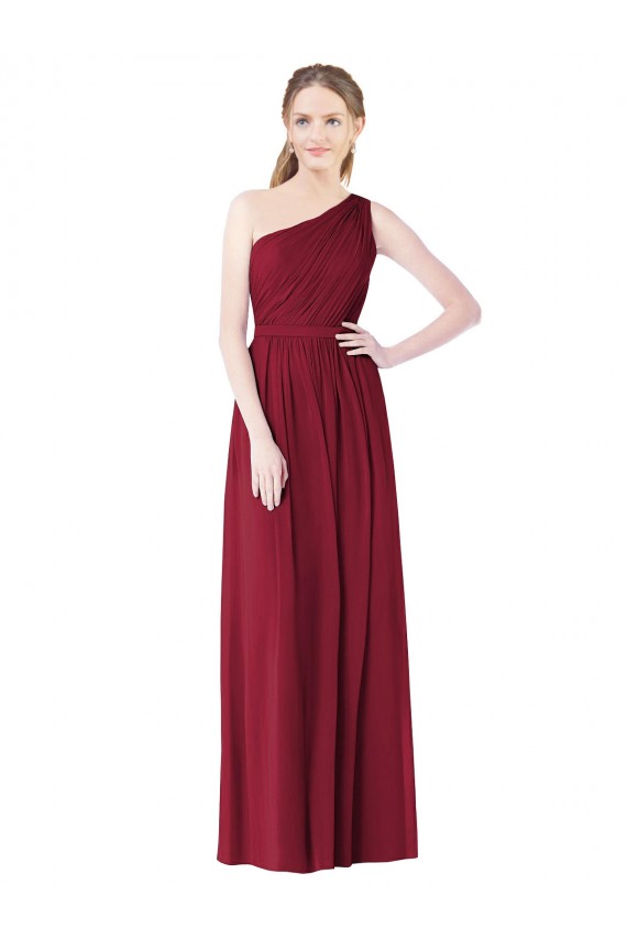 Shop One Shoulder Full Length Long Chiffon Bridesmaid Dress. Ottawa
