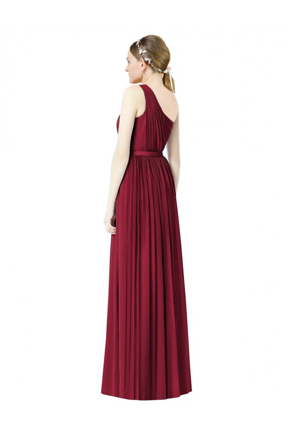 Shop One Shoulder Full Length Long Chiffon Bridesmaid Dress. Ottawa