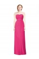 Shop Full Length Strapless Long Chiffon Dress with Waistband Ottawa
