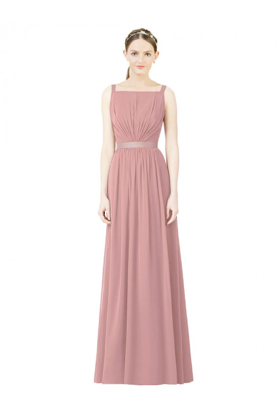 Shop High Neck Chiffon Bridesmaid Dress with Low Back Ottawa