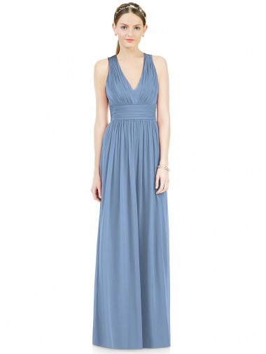 Shop Sleeveless Cross Strap Back Chiffon Bridesmaid Dress Ottawa