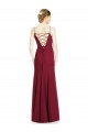 Shop High Square Trumpet Chiffon Bridesmaid Dress with Lace-Up Open Back Ottawa