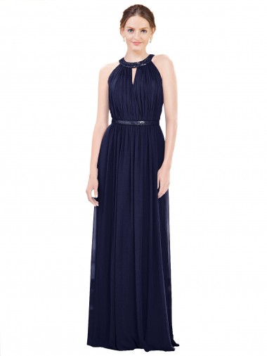 Shop Vintage Full-Length Sleeveless Chiffon Bridesmaid Dress  Ottawa