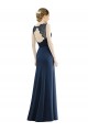 Shop Lace Bodice Open Back Trumpet Chiffon Bridesmaid Dress with Bow Belt Ottawa