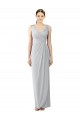 Shop Draped Sleeveless Long Chiffon V-Neck Bridesmaid Dress Ottawa
