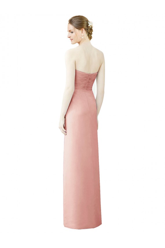 Shop Strapless Sweetheart Long Chiffon Wrap Bridesmaid Dress Ottawa