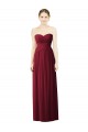 Shop Draped Full Length Strapless Chiffon Bridesmaid Dress Ottawa