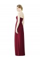 Shop Draped Full Length Strapless Chiffon Bridesmaid Dress Ottawa