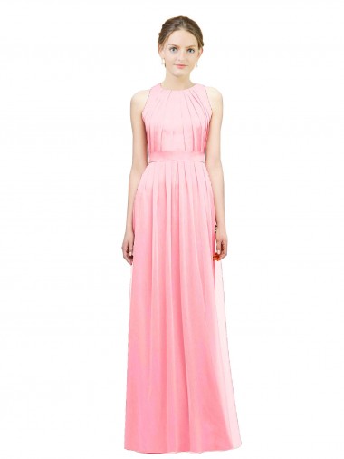 Shop Sleek Halter Neck Chiffon Bridesmaid Dress  Ottawa