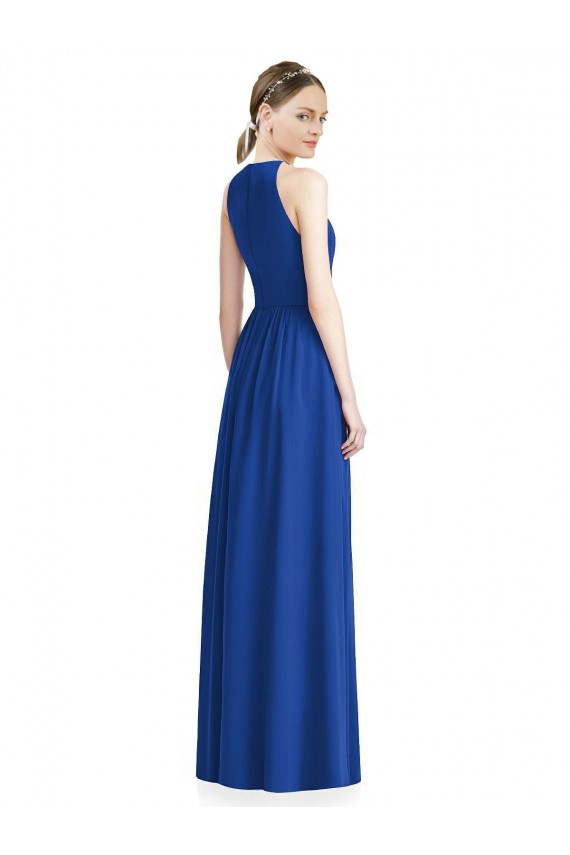 Shop Draped Keyhole Long Chiffon Bridesmaid Dress Ottawa
