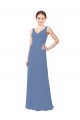 Shop Draped V-Neck Luxe Chiffon Bridesmaid Dress Ottawa