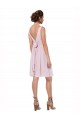 Shop Short Knee Length Criss Cross Draped Chiffon Cocktail Bridesmaid Dress Ottawa