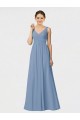 Shop Long Chiffon Bridesmaid Dress with Sweetheart Neckline and Wide Straps Ottawa