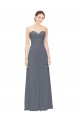 Shop Twisted Waist Pleats Sweetheart Long Chiffon Bridesmaid Dress Ottawa
