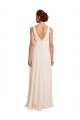 Shop High Neck Chiffon Bridesmaid Dress with Deep V-Back and Cascading Skirt Ottawa