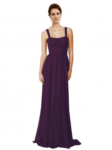 Shop Full Length Chiffon Bridesmaid Dress with Spaghetti Straps Ottawa