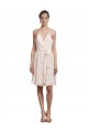 Shop Short Knee Length Wrap Chiffon Halter Bridesmaids Dress Ottawa