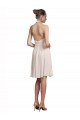Shop Short Knee Length Wrap Chiffon Halter Bridesmaids Dress Ottawa
