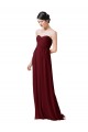 Shop Hand-Ruched Sweetheart Long Chiffon Bridesmaid Dress Ottawa