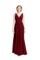 Shop Long Chiffon V-Neck Bridesmaids Dress with Double Strap Ottawa