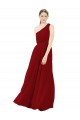 Shop Draped One Shoulder Long Floor Length Chiffon Bridesmaid Dress Ottawa