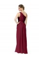 Shop Draped One Shoulder Long Floor Length Chiffon Bridesmaid Dress Ottawa