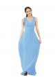 Shop Long V-Neckline Chiffon Bridesmaid Dress with Twisted Waist Ottawa