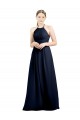 Shop Halter High Neck Long Chiffon Bridesmaid Dress with Open Back Ottawa